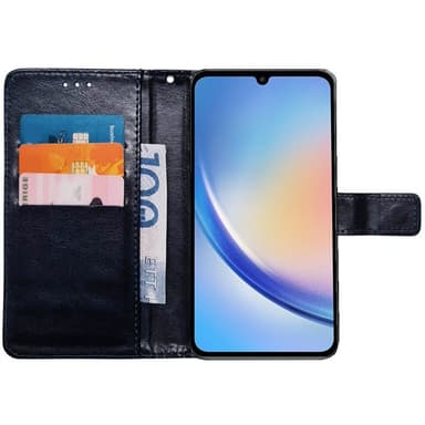 Mobilplånbok 3-kort Samsung Galaxy A24 4G - Mörkblå
