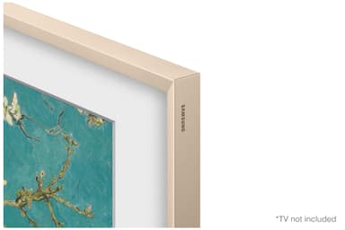 Samsung The Frame 32" ram (2023, metall sandguld)