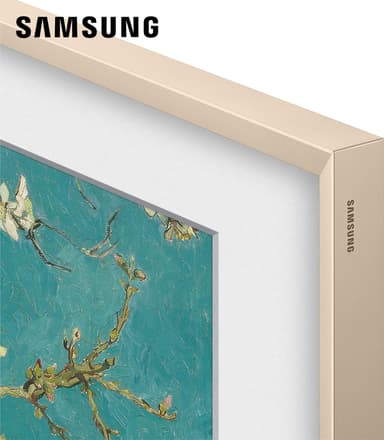 Samsung The Frame 85" ram (2021-2024, metall sandguld)