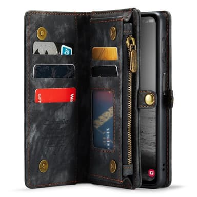 För Samsung Galaxy A34 5G Caseme Retro plånboksfodral - Svart