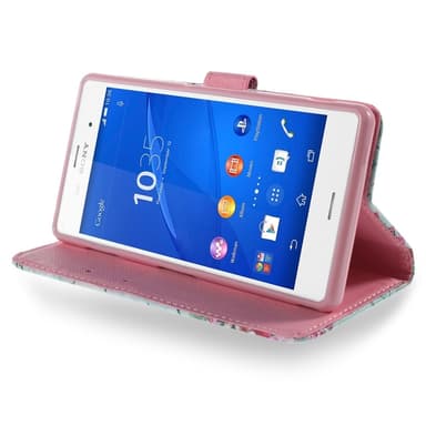 Sony Xperia Z3 Eiffel Tornet & Blommor Plånboksfodral