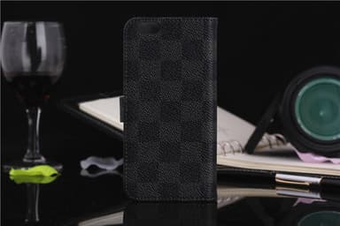 Iphone 8 / 7 Plus Plånboksfodral Rutigt Grå / Svart