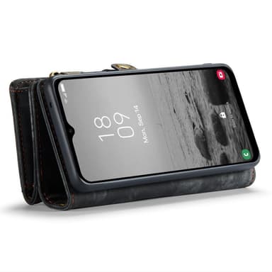 För Samsung Galaxy A34 5G Caseme Retro plånboksfodral - Svart