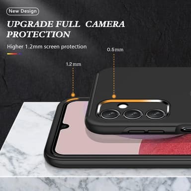 Samsung Galaxy A14 Hybrid skal med Finger Ring - Svart