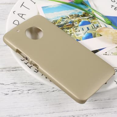 Lenovo Moto G5 Skal Plastskal Rubberized - Guld