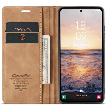 CASEME Plånboksfodral Samsung Galaxy A54 5G - Brun