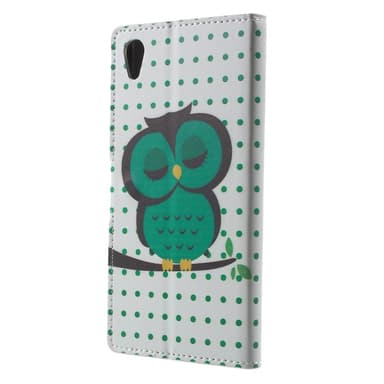 Sony Xperia Z5 Plånboksfodral Green Owl