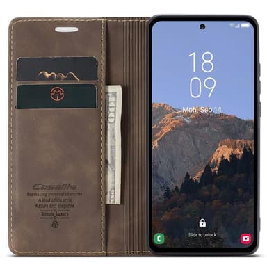 CASEME Plånboksfodral Samsung Galaxy A54 5G - Coffee