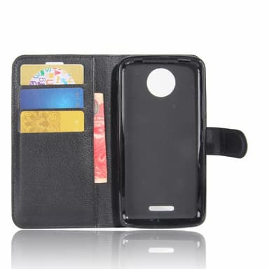 Lenovo Moto C Fodral Litchi - Svart