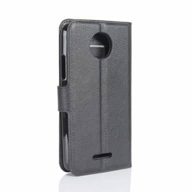 Lenovo Moto C Fodral Litchi - Svart