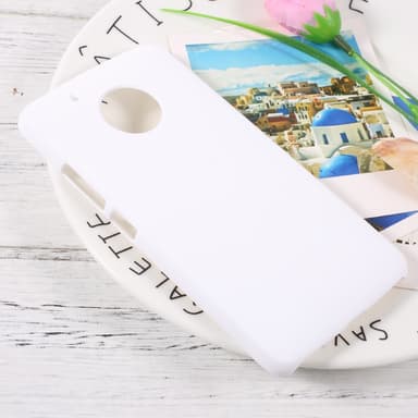 Lenovo Moto G5 Skal Plastskal Rubberized - Vit