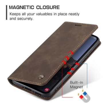 CASEME Plånboksfodral Samsung Galaxy A54 5G - Coffee