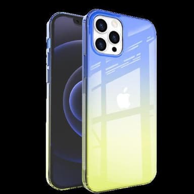 Slimmat skal i TPU till iPhone 13, Blå / Gul