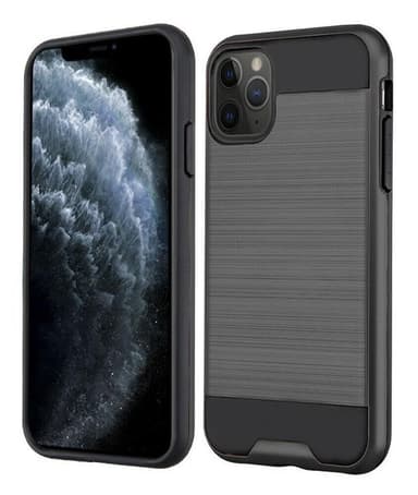Skal till iPhone 13 Mini borstad metall, Grå