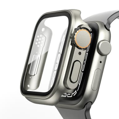 Klockfodral med skärmskydd Apple Watch Ultra 8 / 7 Silver 41 mm