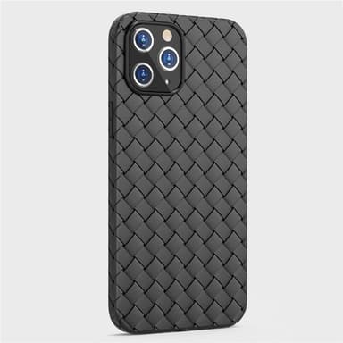 Vävt fodral i TPU för iPhone 13, Svart