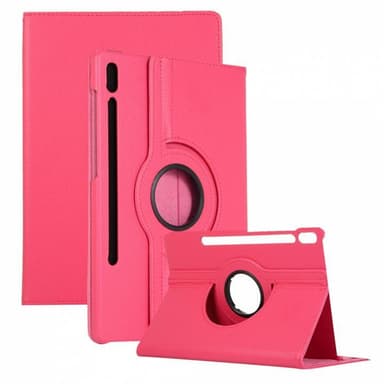 Fodral för Samsung S7+ T970 12.4"", Roterbar 360°, Mörkrosa