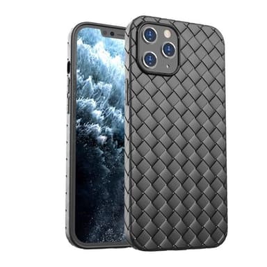 Vävt fodral i TPU för iPhone 13, Svart