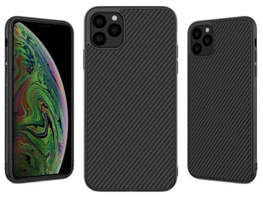 Mobilskal till iPhone 13  Pro med kolfiber look, Svart