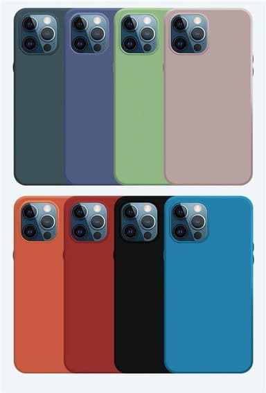 Mobilskal i silikon till iPhone 12/12 Pro, Blå
