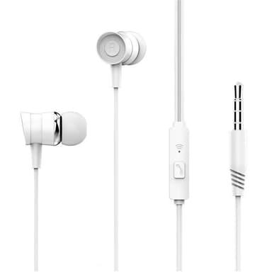 XO EP20 Trådade Hörlurar In-Ear, Vit