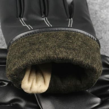 Läderhandskar med touchfunktion, One Size