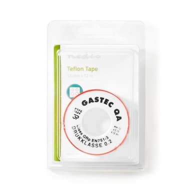 Nedis Tätnings PTFE Tape | 12.00 m | Apparat: Anslutning | Röd / Vit