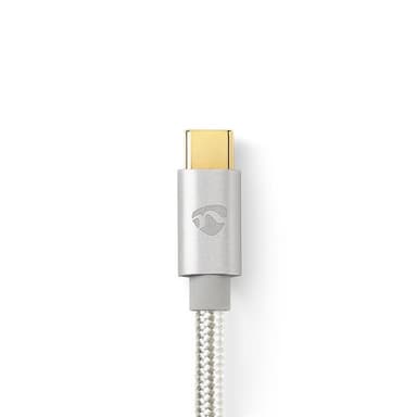 Nedis USB 2.0-kabel | Typ-C, hane - A-hane | 2.0 m | Aluminium