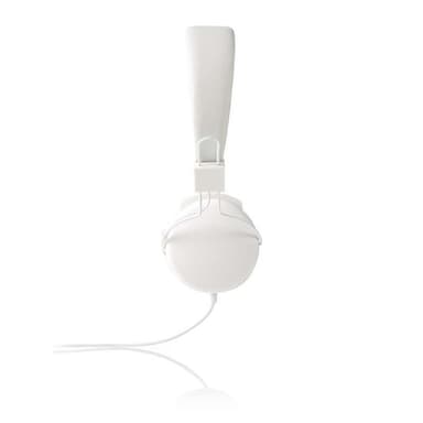 Hörlurar med sladd | On-ear | Vikbar | 1.2 m rund Kabel | Vit