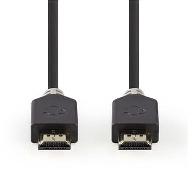 Höghastighets HDMIT-kabel med Ethernet | HDMIT-kontaktdon - | 0.5 m | Antracit