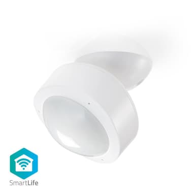Nedis SmartLife Smartrörelsesensor | Wi-Fi | Batteridriven / Strömadapter | Detektorvinkel: 120 ° | Detektorområde: 10.0 m | Vit