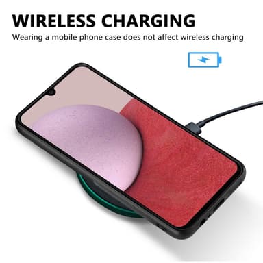 SKALO Samsung A14 4G/5G Ormskinn PU-Läder Hybrid Skal - Brun