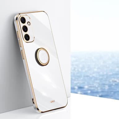 SKALO Samsung A34 5G XINLI TPU Skal Med Ring - Vit
