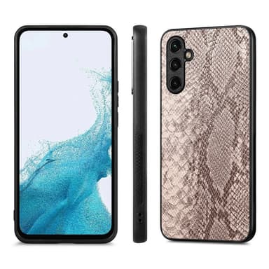 SKALO Samsung A54 5G Ormskinn PU-Läder Hybrid Skal - Grå