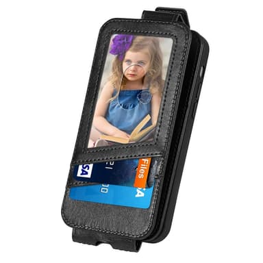 SKALO Samsung A14 4G/5G CASENEO Vertical Flip Plånbok - Svart