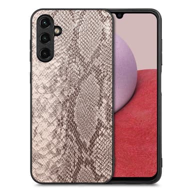 SKALO Samsung A14 4G/5G Ormskinn PU-Läder Hybrid Skal - Grå