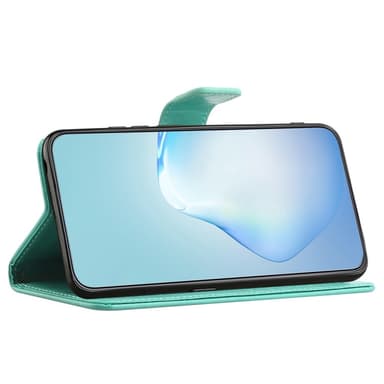 SKALO Samsung A14 4G/5G Owl Tree Plånboksfodral - Turkos