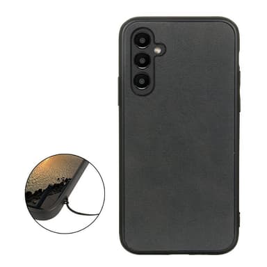 SKALO Samsung A14 4G/5G PU-Läder Hybrid Skal - Svart