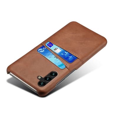 SKALO Samsung A34 5G PU-Läder Korthållare Skal - Brun