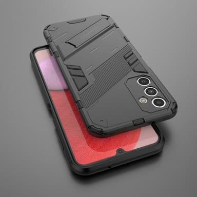 SKALO Samsung A14 4G/5G Armor Hybrid BIBERCAS Skal - Svart