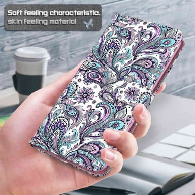 SKALO Samsung A34 5G Blommigt 3D Plånboksfodral