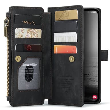 CaseMe Samsung A34 5G CaseMe Big Wallet Plånboksfodral - Svart
