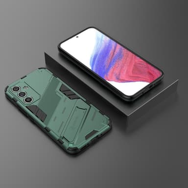 SKALO Samsung A54 5G Armor Hybrid BIBERCAS Skal - Grön