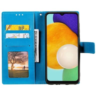 SKALO Samsung A54 5G Mandala Plånboksfodral - Blå