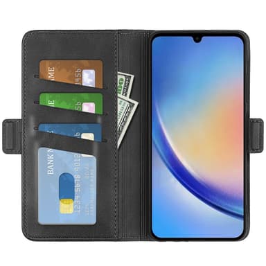 SKALO Samsung A34 5G Premium Plånboksfodral - Svart