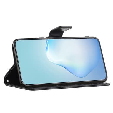 SKALO Samsung A14 4G/5G Owl Tree Plånboksfodral - Svart