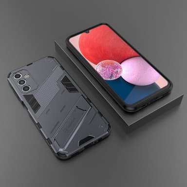 SKALO Samsung A14 4G/5G Armor Hybrid BIBERCAS Skal - Blå