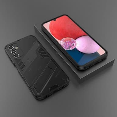 SKALO Samsung A14 4G/5G Armor Hybrid BIBERCAS Skal - Svart