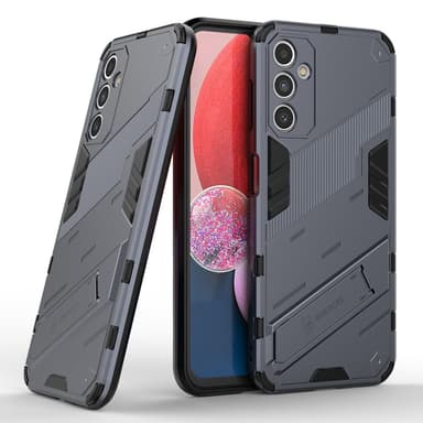 SKALO Samsung A14 4G/5G Armor Hybrid BIBERCAS Skal - Blå