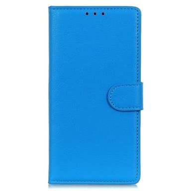 SKALO Samsung A14 4G/5G Litchi Plånboksfodral - Blå